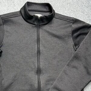 Pebble Beach Performance Golf Jacket Mens M Grey Full Zip Stretch Golfcore